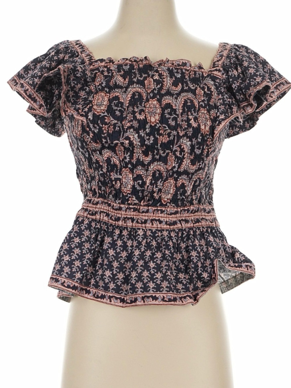 SEA New York cotton peplum top